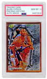 Allen Iverson autographed 76ers 1996 Topps Finest Rookie #60 (PSA - Auto 10)