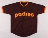 Doug Gwosdz Signed San Diego Padres Jersey /1984 N.L.Champs & Eyechart (JSA COA)