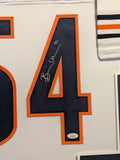 FRAMED CHICAGO BEARS BRIAN URLACHER AUTOGRAPHED SIGNED JERSEY JSA COA