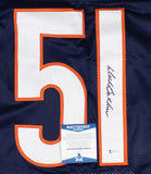 Dick Butkus Signed Chicago Bears Career Stat Jersey (Beckett COA) 8xPro Bowl L.B