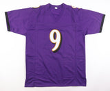 Justin Tucker Signed Baltimore Ravens Jersey (Beckett) 3x Pro Bowl Place Kicker