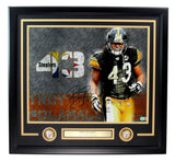 Troy Polamalu HOF Signed/Autographed 16x20 Photo Steelers Framed Beckett 189989