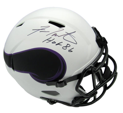 Fran Tarkenton Vikings Signed/Inscribe Full Size Lunar Rep Helmet Beckett 159300