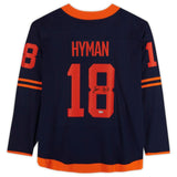 ZACH HYMAN Autographed Edmonton Oilers Breakaway Navy Alt. Jersey FANATICS