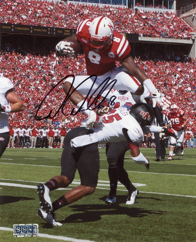 AMEER ABDULLAH SIGNED AUTOGRAPHED NEBRASKA CORNHUSKERS 8x10 PHOTO COA