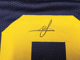 MICHIGAN MIKE SAINRISTIL AUTOGRAPHED BLUE JERSEY 23 NATL CHAMPS BECKETT 234648