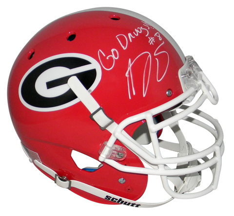 A.J. AJ GREEN SIGNED GEORGIA BULLDOGS FULL SIZE AUTHENTIC HELMET W/ GO DAWGS