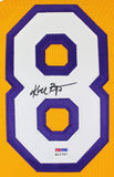 Lakers Kobe Bryant Signed Yellow M&N 2000-01 HWC Authentic Jersey PSA #B11757