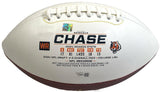 JA'MARR CHASE Autographed "2021 OROY" Stat White Panel Football FANATICS LE 25