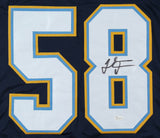 Thomas Davis Sr. Signed Los Angeles Chargers Jersey (JSA COA) 3xPro Bowl L.B