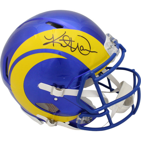 Kurt Warner Signed St. Louis Rams Authentic Helmet Beckett 45432