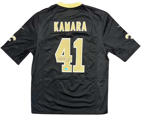 ALVIN KAMARA SIGNED NEW ORLEANS SAINTS BLACK NIKE #41 JERSEY BECKETT