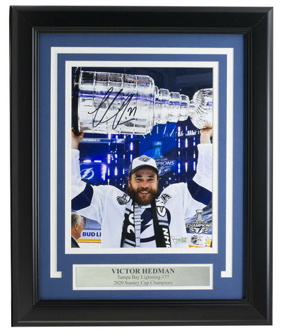 Victor Hedman Signed Framed Tampa Bay Lightning 8x10 Trophy Photo Fanatics