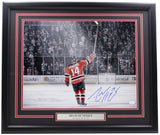 Adam Henrique Signed Framed 16x20 New Jersey Devils Spotlight Photo JSA Holo