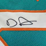 Autographed/Signed De'Von DeVon Achane Miami Teal Jersey Beckett BAS COA