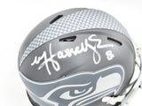 MATT HASSELBECK AUTOGRAPHED SEAHAWKS SLATE GRAY SPEED MINI HELMET BECKETT 230082