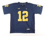 Chris Evans Signed Michigan Wolverines Nike Air Jordan Jersey (Beckett) Bengals