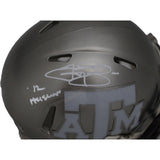 Johnny Manziel Autographed Texas A&M Aggies Flash Mini Heisman BAS 46470