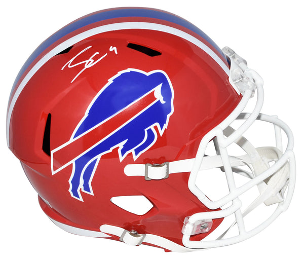 JAMES COOK SIGNED AUTOGRAPHED BUFFALO BILLS RED FULL SIZE SPEED HELMET BECKETT