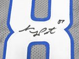 DETROIT LIONS SAM LAPORTA AUTOGRAPHED GRAY JERSEY BECKETT BAS WITNESS 225899