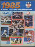 Stan Musial Signed 1985 National League Championship Series Program Beckett COA