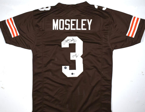 Mark Moseley Autographed Brown Pro Style Jersey w/ MVP - Beckett W Hologram