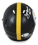 Steelers Joe Greene "HOF 87" Authentic Signed Speed Mini Helmet BAS Witnessed