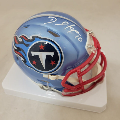 DEANDRE HOPKINS SIGNED TENNESSEE TITANS FLASH SPEED MINI HELMET BECKETT