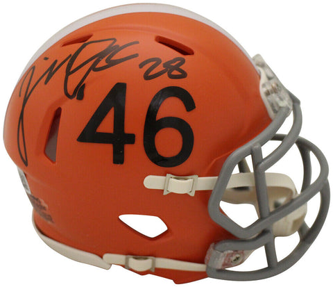 Jeremiah Owusu-Koramoah Signed Browns 1946 Speed Mini Helmet Beckett 36254