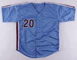 Mike Schmidt Signed Philadelphia Phillies Powder Blue Jersey Insc "HOF 95" (JSA)