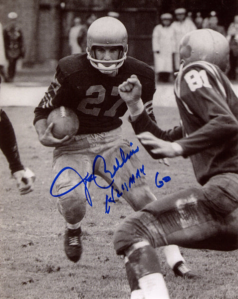 Joe Bellino Autographed/Signed Navy Midshipmen 8x10 Photo 10471