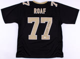 Willie Roaf Signed New Orleans Saints Black Jersey Inscribed "HOF 2012"(JSA COA)