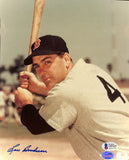 Lou Boudreau Signed 8x10 Boston Red Sox Photo BAS