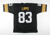 Louis Lipps Signed Steeler Jersey (JSA COA) Pittsburgh Wide Receiver (1984-1991)