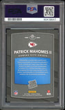 2017 Panini Donruss Rated Rookie Patrick Mahomes RC White Ink PSA 9/10 Auto