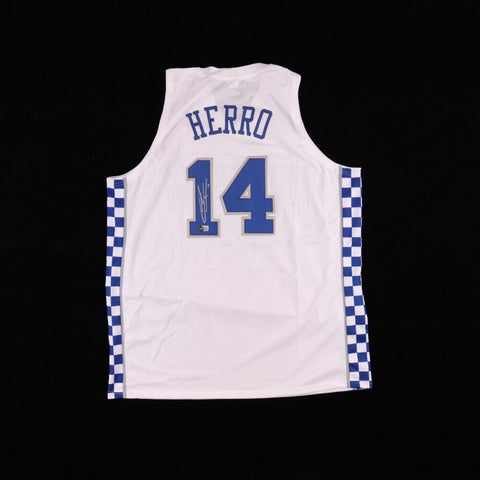 Tyler Herro Signed Kentucky Wildcats Jersey (Beckett) Miami Heat Point Guard