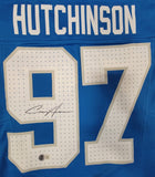 AIDAN HUTCHINSON SIGNED DETROIT LIONS NIKE XL LIMITED FUSE JERSEY BECKETT COA