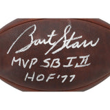 Bart Starr Signed Green Bay Packers Football HOF SB MVP JSA 46049