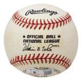 Hank Aaron Signed Milwaukee Braves National League Baseball BAS LOA AB51345