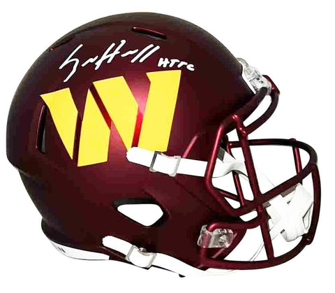 SAM HOWELL SIGNED WASHINGTON COMMANDERS FULL SIZE SPEED HELMET BECKETT W/ HTTC