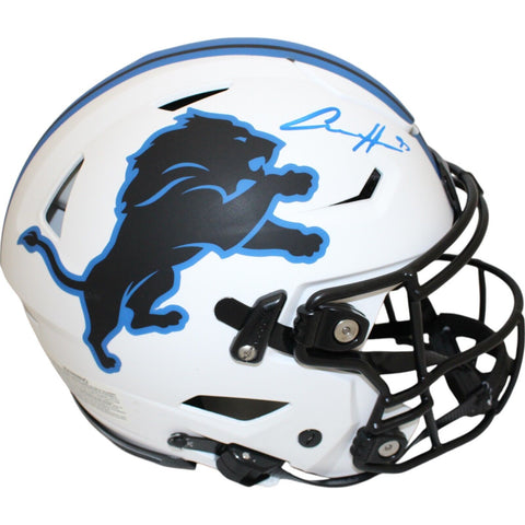 Aidan Hutchinson Autographed Detroit Lions SpeedFlex Lunar Helmet Beckett 48151