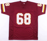 Russ Grimm Signed Washington Redskins Inscribed "HOF 2010" Jersey (Beckett COA)