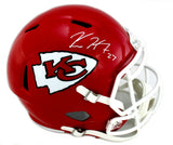 Kareem Hunt Autographed/Signed Kansas City Chiefs Full Size NFL Speed Helmet