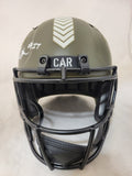 XAVIER LEGETTE SIGNED CAROLINA PANTHERS F/S STS SPEED REP HELMET BECKETT QR