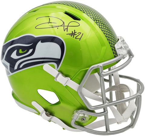 DEVON WITHERSPOON AUTOGRAPHED SEAHAWKS FLASH GREEN FULL SIZE HELMET MCS 235442