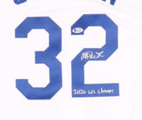 Magic Johnson Signed Los Angeles Dodger Jersey Ins."2020 WS Champs"/ Beckett COA