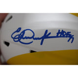 Eric Dickerson Autographed Los Angeles Rams Lunar Mini Helmet HOF Beckett 46762