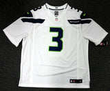 SEAHAWKS RUSSELL WILSON AUTOGRAPHED WHITE NIKE TWILL JERSEY SIZE XXL RW 71435