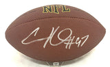 CAM HEYWARD (PITTSBURGH STEELERS) SIGNED NFL SUPERGRIP FOOTBALL BECKETT QR