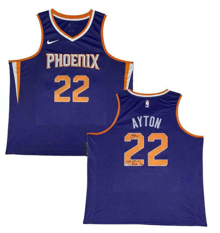 DEANDRE AYTON Autographed Suns "2018 NBA #1 Pick" Swingman Jersey GDL LE 18/22